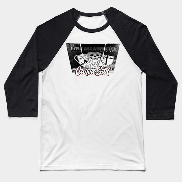 Curva sud fino went dead Baseball T-Shirt by lounesartdessin